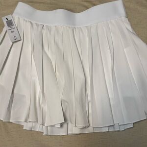 TNA White Pleated Skirt